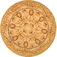 thumbnail image 2 of SAFAVIEH Anatolia Sunny Floral Wool Area Rug, Ivory/Gold, 4' x 4' Round, 2 of 9