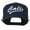 Navy, variant on Cali Embroidered Flat Bill Cap - Spruce OSFM