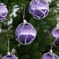 thumbnail image 5 of 3.15" Satin Christmas Balls, 9PCS Silk Christmas Tree Hanging Ornaments, Luxury Home Decorations for Xmas Tree Wreath Garland Holiday Wedding Party Decoration,  Green, 5 of 8