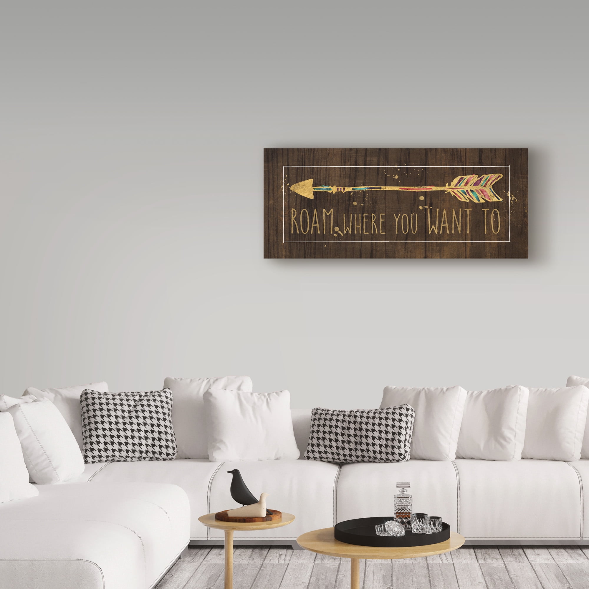 Trademark Fine Art 'Beautiful Arrows IV on Wood' Canvas Art by Pela Studio