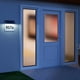 thumbnail image 2 of Número de casa iluminado de acero inoxidable con 4 luces LED y energía solar, color blanco, 2 of 5