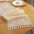 thumbnail image 5 of Boho Table Runner for Farmhouse Dining Bedroom Tassels Covers Tablecloths A, 5 of 8