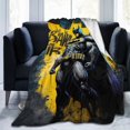 thumbnail image 1 of Manta de franela de Batman, suave y acogedora manta de felpa para todas las estaciones para niños y niñas, manta ligera y cálida para sofá cama o viaje de 50 x 40 pulgadas, 1 of 1