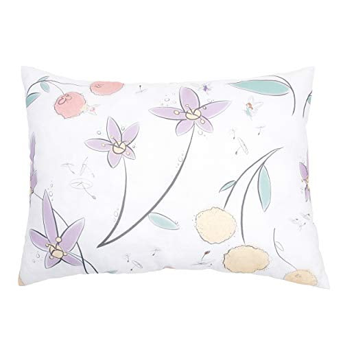 JumpOff Jo - Toddler Pillow for Kids, 100% Cotton Cover, Hypoallergenic, Machine Washable - 14â€x19â€, Floral