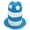 Lack Blue White, variant on Doomiva Plush Soccer Party Hats Striped Stovepipe Tall Hat Accessories Red White One Size