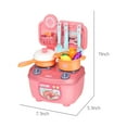 thumbnail image 3 of Kitchen Play Set, Toddler Kitchen Toy, Realistic Mini Kitchen Set With 20 Accessories And Water Spray Function, Interactive Indoor Game For Kids Ages 2 Plus, Durable Plastic Design, 3 of 9