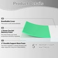 thumbnail image 4 of FDW Twin 5 Inch Medium-Firm Memory Foam Mattress, CertiPUR-US Certified, Bamboo Charcoal Infused, Cooling, 4 of 6