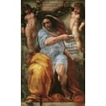 thumbnail image 2 of Raphael 13x18 Black Ornate Wood Framed with Double Matting Museum Art Print Titled - Isaiah, 2 of 4