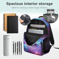 thumbnail image 4 of KUIFORTI Football Print Kids Backpack Large Capacity Childrens Backpack with Front Pockets Adjustable Straps for Elementary Middle Daily Use Back to School Gifts for Boys, 4 of 7