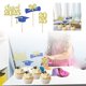 thumbnail image 2 of Decoraciones para fiesta de graduación 2025. Insertos para tarjetas para adornos de cupcakes. Diseño de graduación en papel. Decoraciones para tartas para artículos para fiestas y celebraciones., 2 of 7