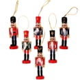 thumbnail image 2 of MasteelfCA 6pcs Xmas Nutcracker Puppet Design Pendants Xmas Tree Decor Xmas Tree Ornaments, 2 of 8