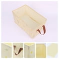 thumbnail image 2 of Unique Bargains Fabric Storage Cube Storage Bin Storage Basket Yellow 15.5*9*8in, 2 of 7