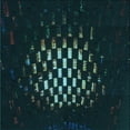 thumbnail image 1 of Ahgly Tapis d'Intérieur Lavable en Machine Carré Noir Nuit, 8 Pieds Carré, 1 of 7