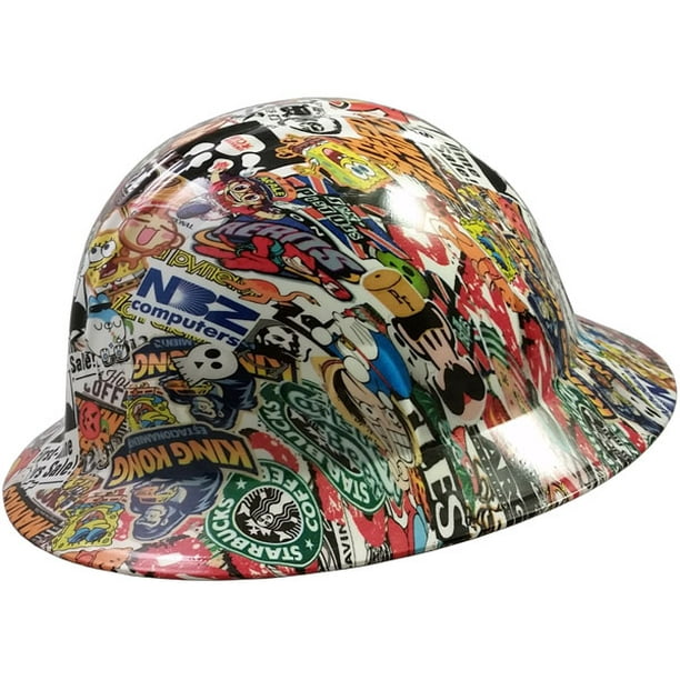 Hydro Dipped Hard Hats Full Brim Style