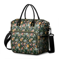 Pioneer Flower Floral Print Pattern Womens Lunch Box for Work,Insulated Large Lunch Bag for Tween and Teen,Loncheras Para Mujer,Leakproof Adult Lunch Bag for Work,Beach,Travel,Picnic,Camping