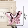 thumbnail image 7 of SPRING PARK Bag Decor Butterfly Ring Glitter Sequins Keychain Handbag Pendant Holder Gift, 7 of 7