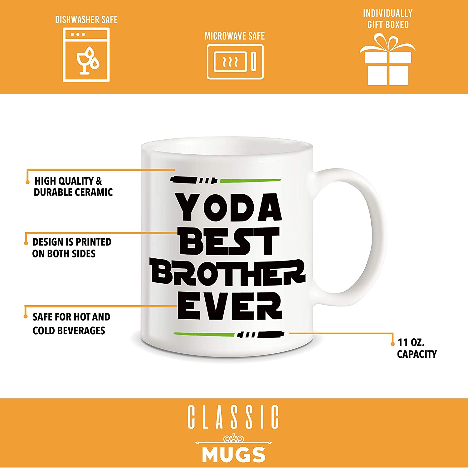 Ousside You Must Cash Me Funny Star Wars Yoda Coffee Mug or Tea Cup Parody by BeeGeeTees 11 oz