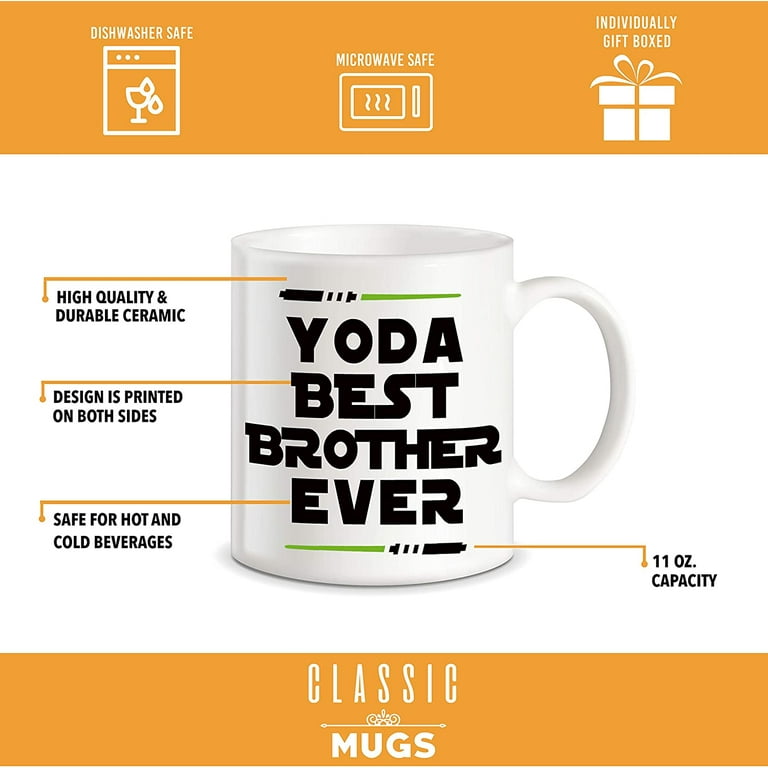 Funny Brother Gift: Worlds Okayest Brother Mug Funny Gift for Brother, Gag  Gifts for Men, Christmas Gifts for Brother Coffee Mug, Family 