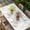 Grey, variant on White Golden Marble Table Cloths for 4 Foot Rectangle Tables, Modern Abstract Art Elegant Patio Waterproof Elastic Fitted Tablecloths, Washable Rectangular Table Cover for Camping