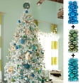 thumbnail image 4 of 24 bolas de Navidad pequeñas, adornos navideños, bolas de árbol de 3 cm, adornos de árbol multicolor pastel, colgante para decoración de fiesta de bodas de vacaciones (1,18 pulgadas, azul claro) Xemadio ZFSDFLD103, 4 of 7