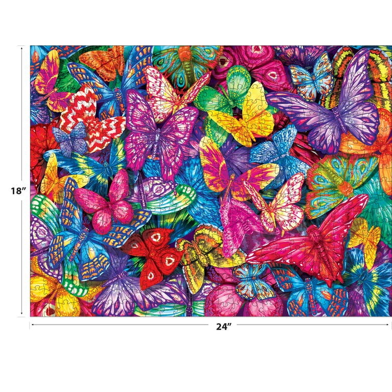 JaCaRou Puzzles The Butterfly Effect 1000 Pieces Square Jigsaw Puzzle