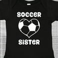 thumbnail image 4 of Inktastic Heart Soccer Sister Girls Baby Bodysuit, 4 of 5