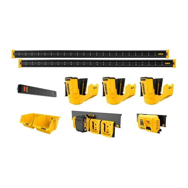 Organizador de herramientas eléctricas DEWALT DWST82825 para almacenamiento de garaje, 10 unidades