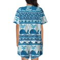 thumbnail image 3 of Bixox Women's Sea Underwater Animals Printed Pajama Set 2 Piece Lounge Set Top and Shorts Soft Pajamas, Shorts with Pockets, 3 of 7