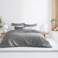 thumbnail image 7 of 6ix Tailors  Mycroft Gray King Size Duvet Cover & 2 Pillow Shams Set - 5 Piece, 7 of 7