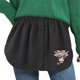 thumbnail image 5 of Gibobby faldas de lentejuelas para mujer inferior, falda de extensión de camisa de barrido con botones, extensión de camisa, capas, parte superior e inferior, paquete de 2(Rosa, M), 5 of 5