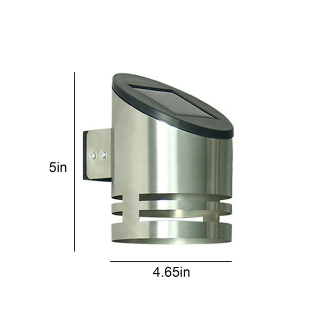 Solar Lights Outdoor,Stainless Steel Solar LED Wall Light High Bright