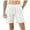 White, variant on Plebaso Mens Shorts Casual Pleated Cargo Shorts Drawstring Loose Summer Shorts with Multi Pockets