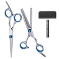 thumbnail image 1 of Tijeras de Peluquería de 6 '' profesion Y Adelgazamiento de Cabello Adelgazamiento de material acero Inoxidable Adelgazamiento de Peluquería C shamjiam Salon Hair Cutting Scissors, 1 of 9