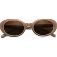 thumbnail image 3 of FEISEDY Sunglasses Womens, Retro Oval Cateye Sun Glasses Men, Small 90s Style B4128, 3 of 13