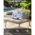 thumbnail image 4 of Pack of 2 Outdoor Lumbar Pillow Covers 12x20 Inch, Blue Palm Trees Waterproof Throw Pillow Covers Set, Summer Tropical Monstera Leaf Pineapple Retro Decorative Cushion Cases for Patio Porch Car, 4 of 7