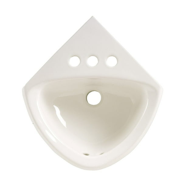 AMERICAN STANDARD 0451021.020 Lavatory Sink,163/4 in L,DShaped,White