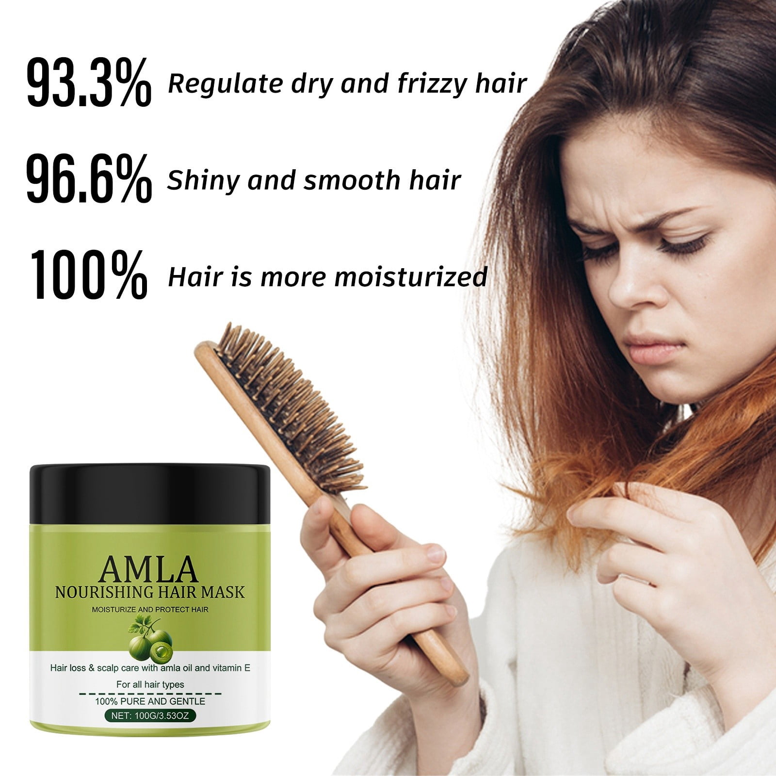 Luoyaxxxxx Hair Grease for Dry Hair Damaged Moisturizing Hair Nourishes And Smoothes Hair Dry And Frizzy Hair And Split Ends Hair