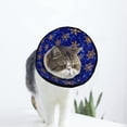 thumbnail image 1 of Nouvelle Année Étoiles Doux Chat Chien Récupération Collier Réglable Chat Cône Cicatrisation Cicatrisation après la Chirurgie pour Animal de Compagnie Cône, 1 of 7