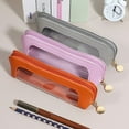 thumbnail image 5 of Transparent Leather Pencil Case Fashionable Leather Pencil Case Stationery Large Capacity Pencil Case for Middle and High Schoo1 Stvdents, 5 of 6