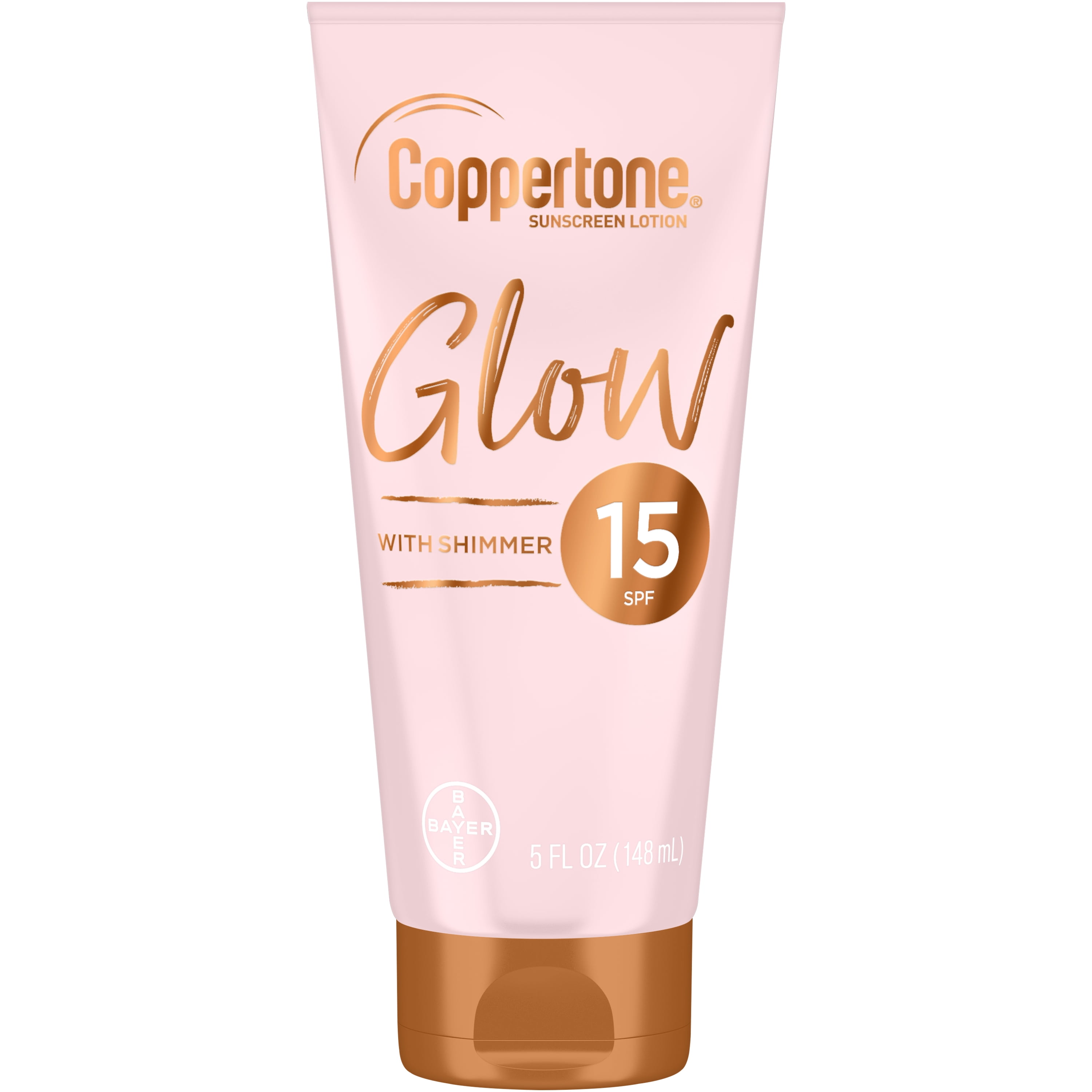 Coppertone Glow SPF 15 Sunscreen Lotion with Shimmer, 5 fl oz