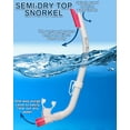 thumbnail image 5 of Reef Tourer Youth Single-Window Mask & Snorkel Set for Kids Age 4-9, Flash Pink, 5 of 7