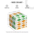 thumbnail image 4 of Uemuo St. Patrick's day argyle Pattern Tissue Box Cover Holder, Square with Bottom Belt - PVC Leather Decorative Organizer for Tabletop, Bathroom, Car, Office, 4 of 7