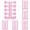 Pink 6PCS, variant on 10 Pairs Toe Separators For Pedicure – Soft Foam Toe Spacers For And Spa Use