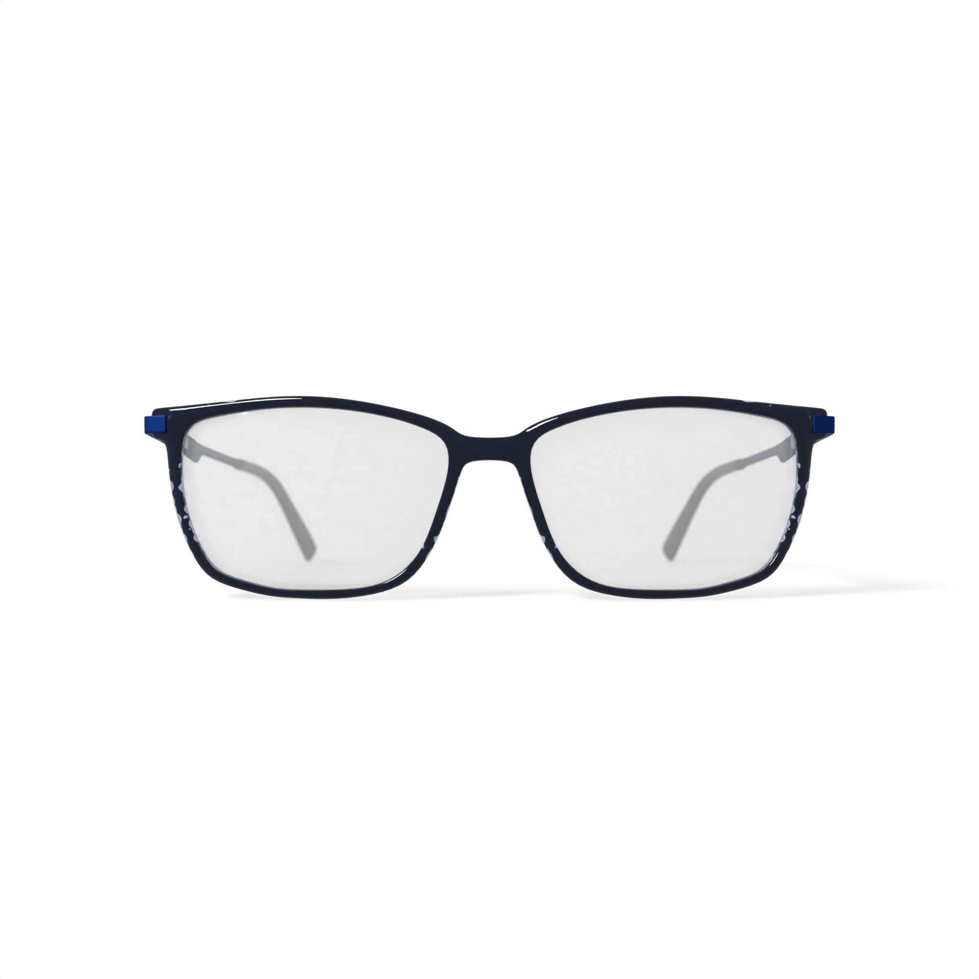 EasyClip Men's TK1196 Rectangular Prescription Eyeglasses with Case, Black