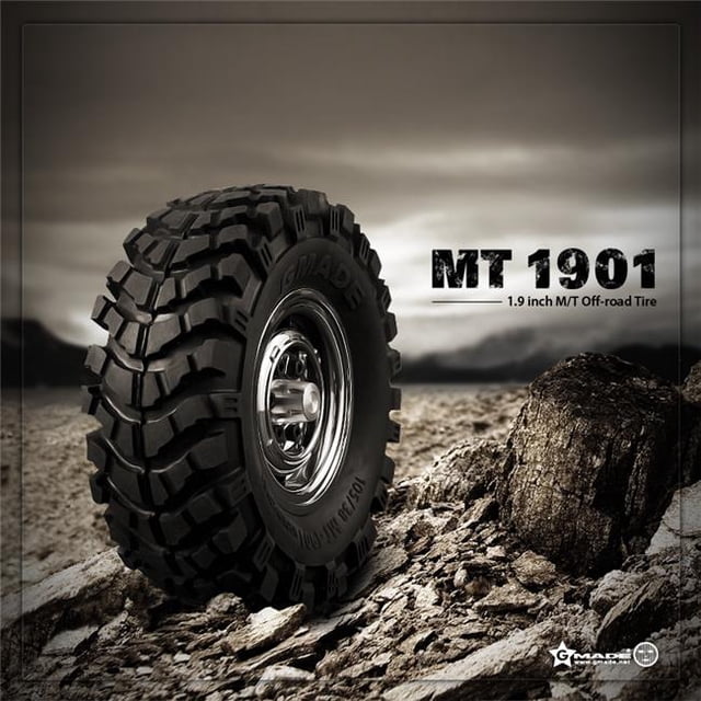 Gmade GMA70164 1.9 MT 1901 hors Route Pneus - Pack de 2