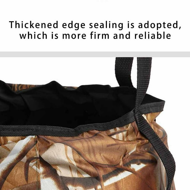 Seau de Pêche Pliable Barils Porte-Sac Pliable Grande Étanchéité Finition Soignée Durable Multifonctionnel Résistance à l'Usure Polyester Vert