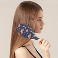 thumbnail image 3 of Hair Brush, Retro Style Paddle Detangler with Anti-Static Bristles, All Hair Types, Gift for Women, 3 of 8