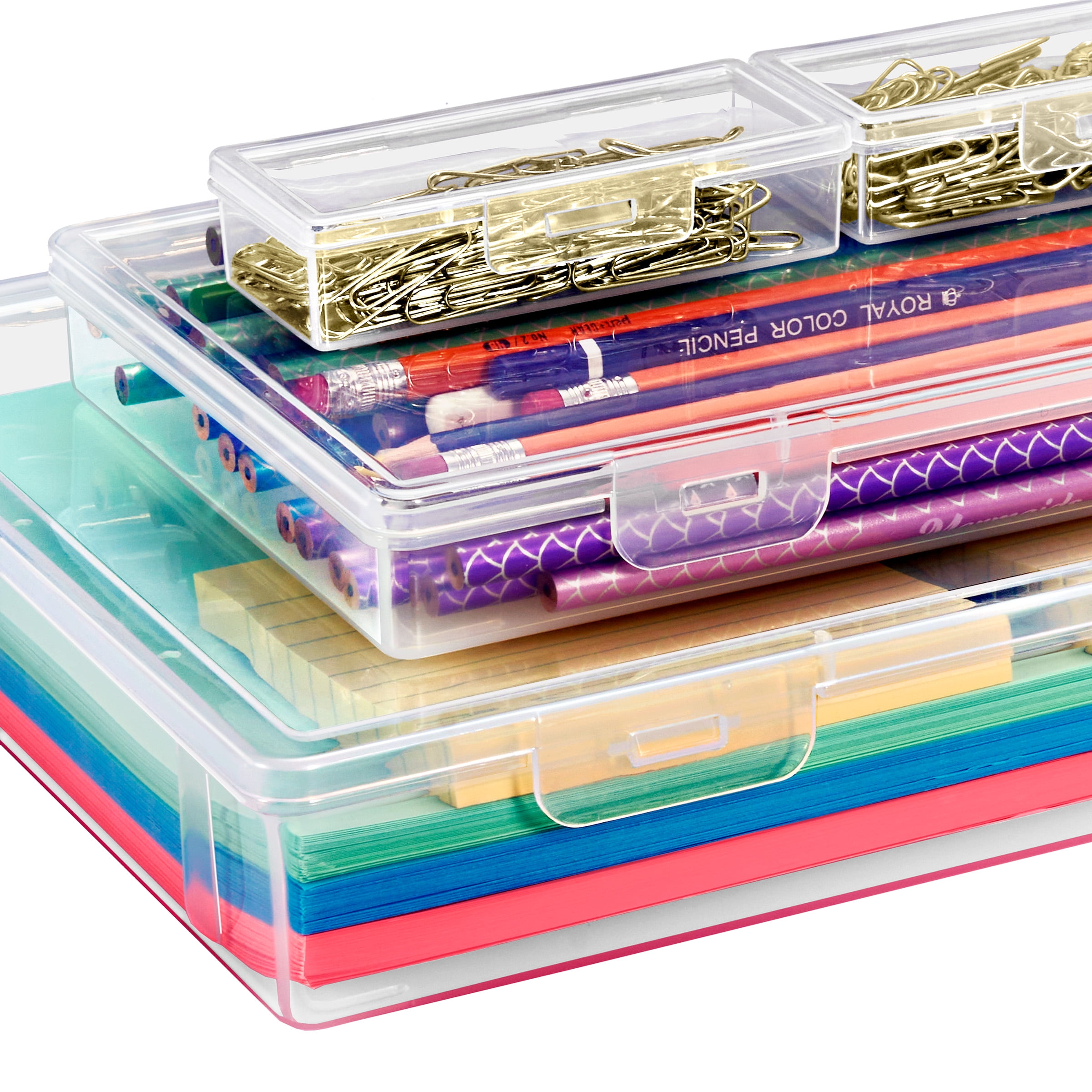 Sorbus 12-Piece Sewing and Craft Material Storage Container Set with Lids
