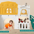 thumbnail image 6 of Toddler Slide 8 in 1 Toddler Playset for Toddlers Age 1-3，Baby Playset for Indoor Outdoor Playground with Climber, Crawling Tunnel, Basketball Hoop, Telescope, Toy Storage, 6 of 8