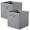 Light Gray, variant on PinkSheep Collapsible Fabric Cube Storage Bins, 11" Cube Organizer Basket Bin, Light Gray, 2 Pack